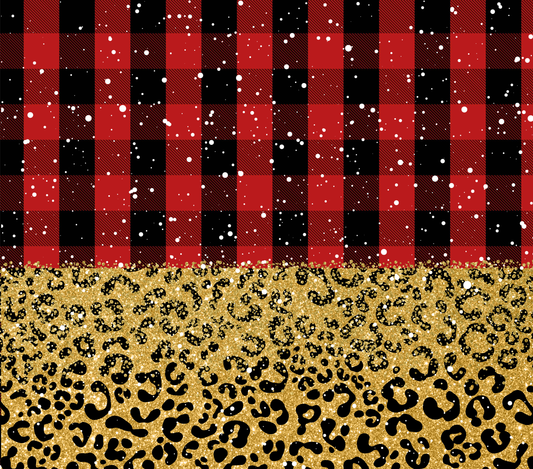 Buffalo Plaid Gold Cheetah